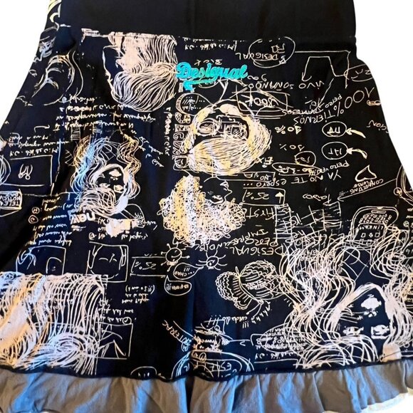 Desigual Italy Whimsigothic Printed Midi Skirt - Picture 5 of 6